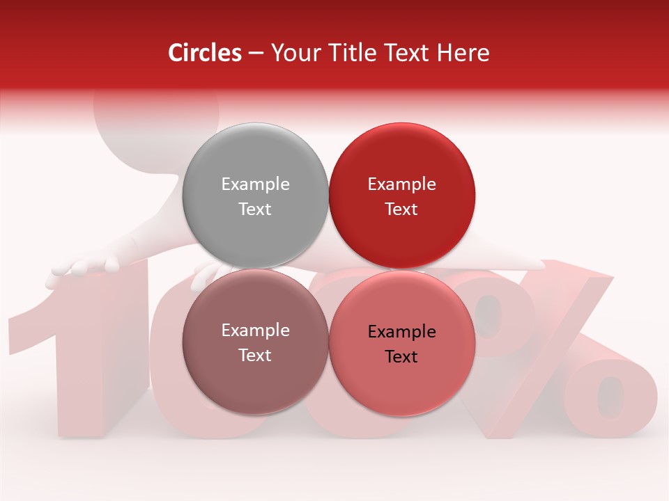 Human Hundred Percentage PowerPoint Template
