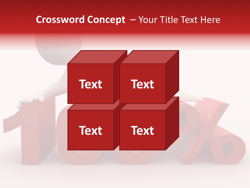 Human Hundred Percentage PowerPoint Template