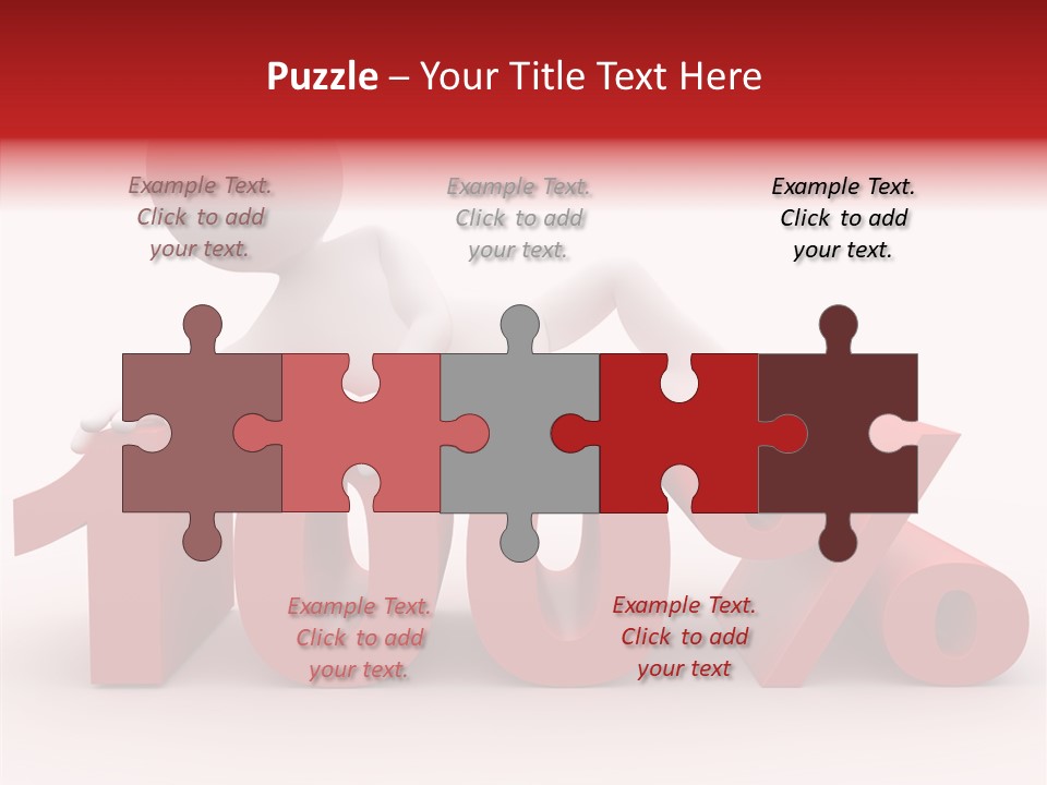 Human Hundred Percentage PowerPoint Template