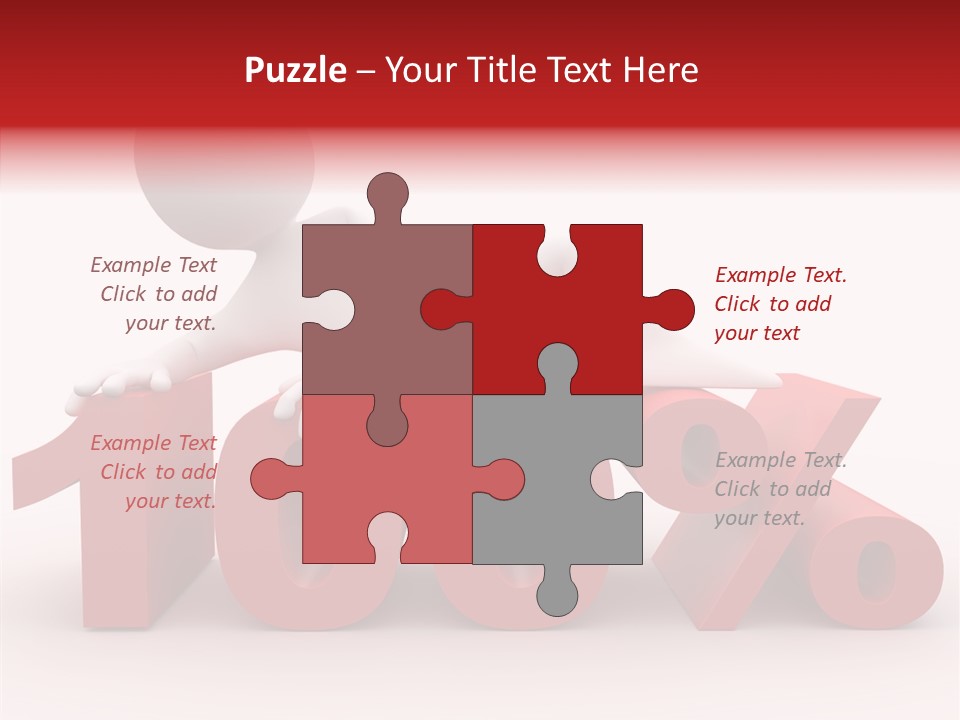 Human Hundred Percentage PowerPoint Template