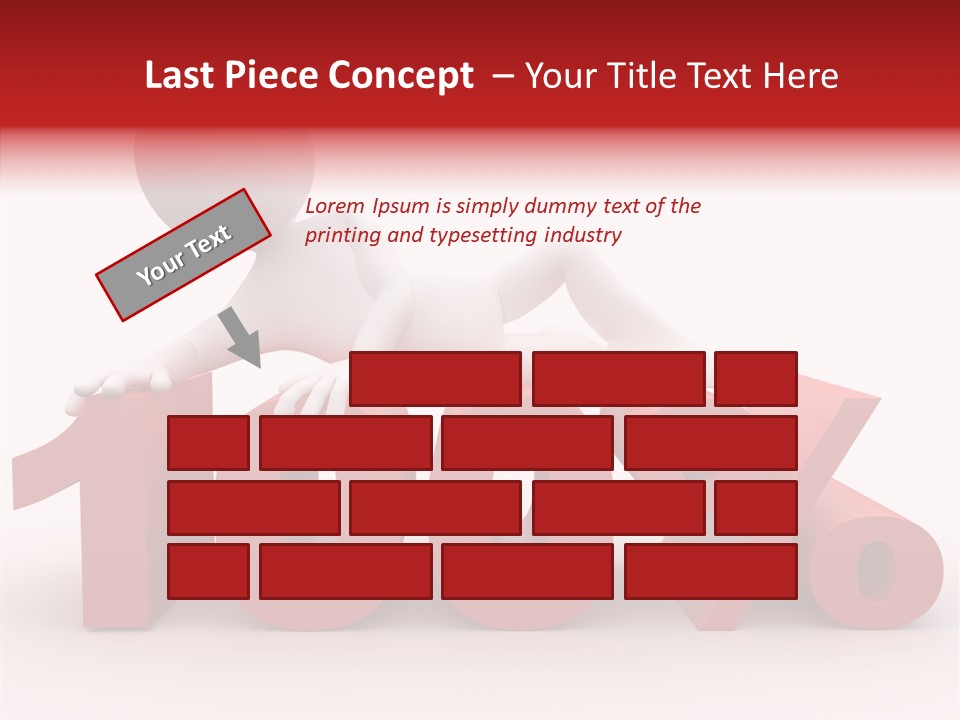 Human Hundred Percentage PowerPoint Template