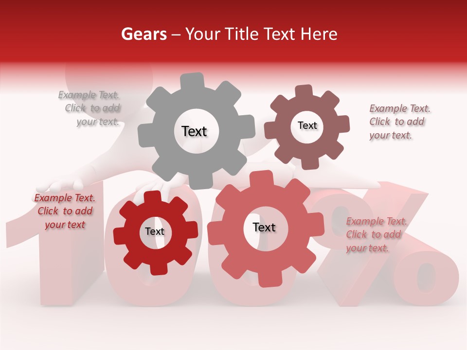 Human Hundred Percentage PowerPoint Template