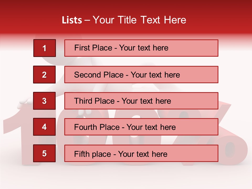 Human Hundred Percentage PowerPoint Template