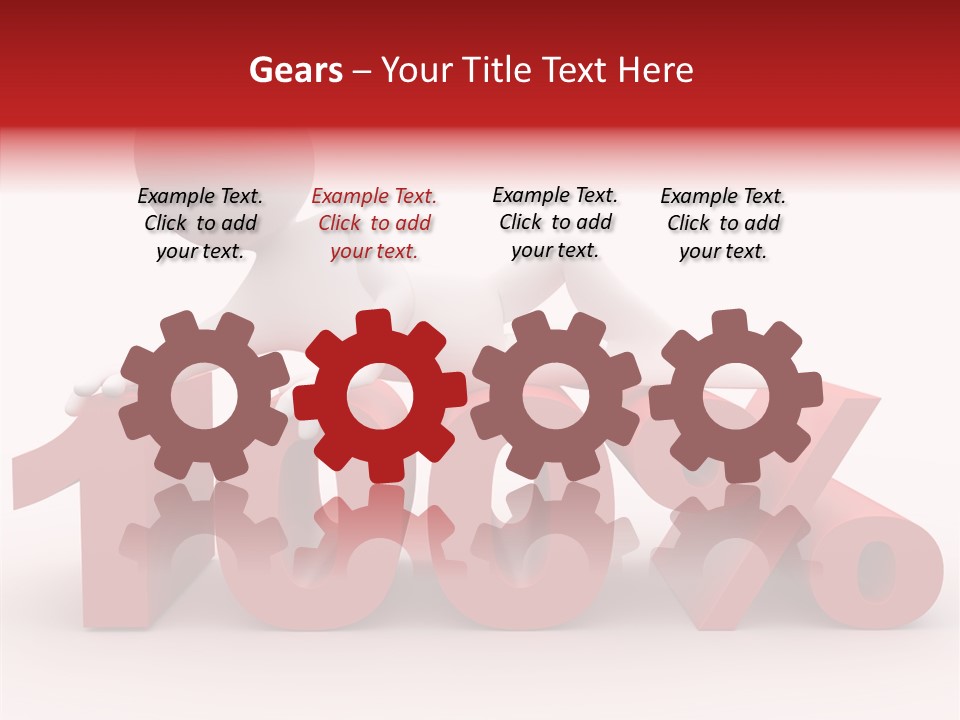 Human Hundred Percentage PowerPoint Template