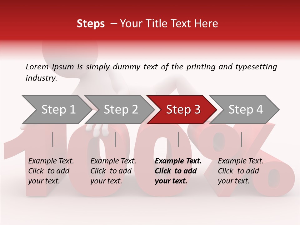 Human Hundred Percentage PowerPoint Template