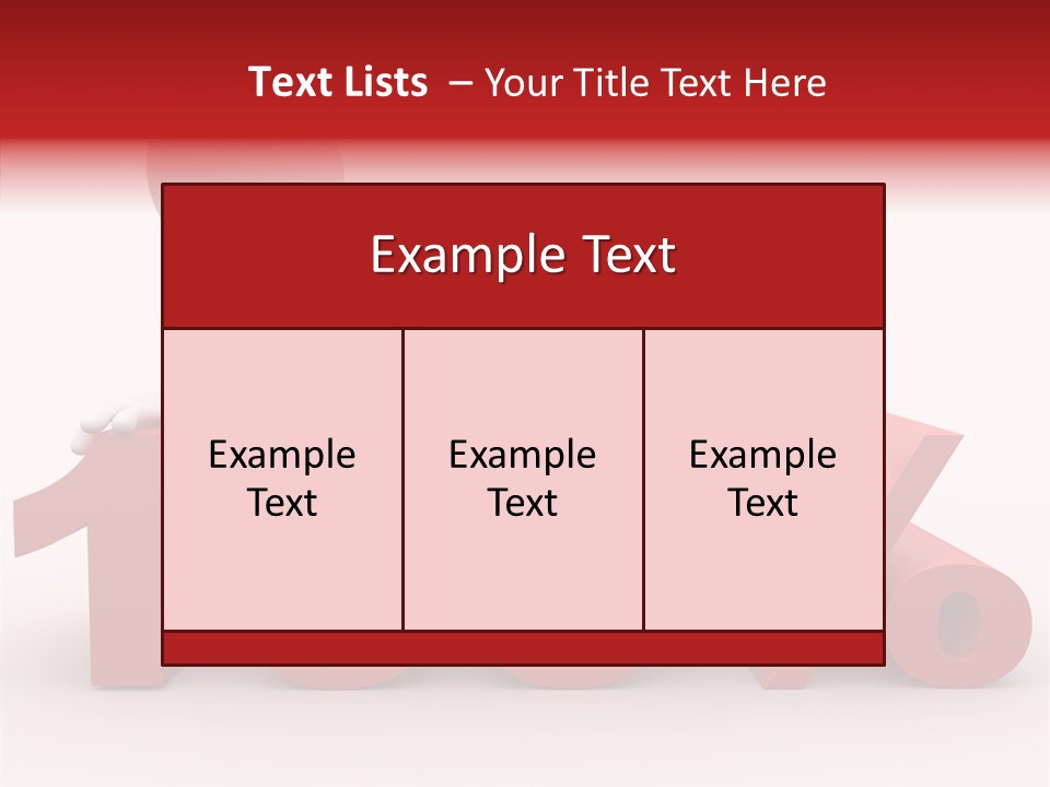Human Hundred Percentage PowerPoint Template