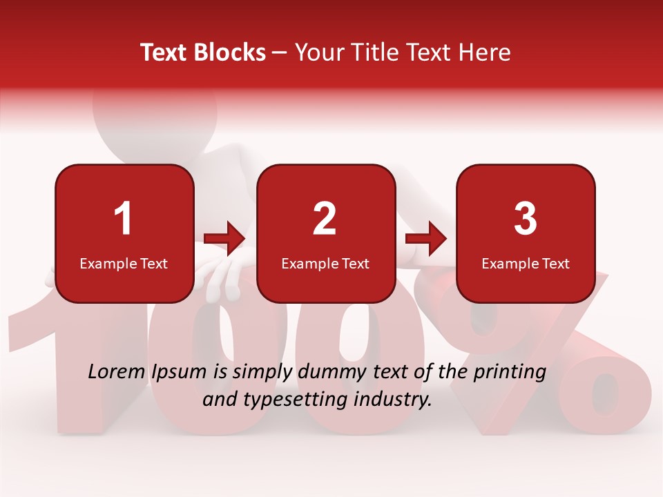 Human Hundred Percentage PowerPoint Template
