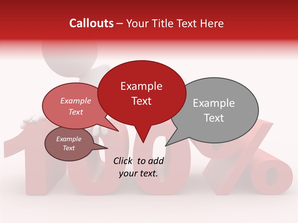 Human Hundred Percentage PowerPoint Template