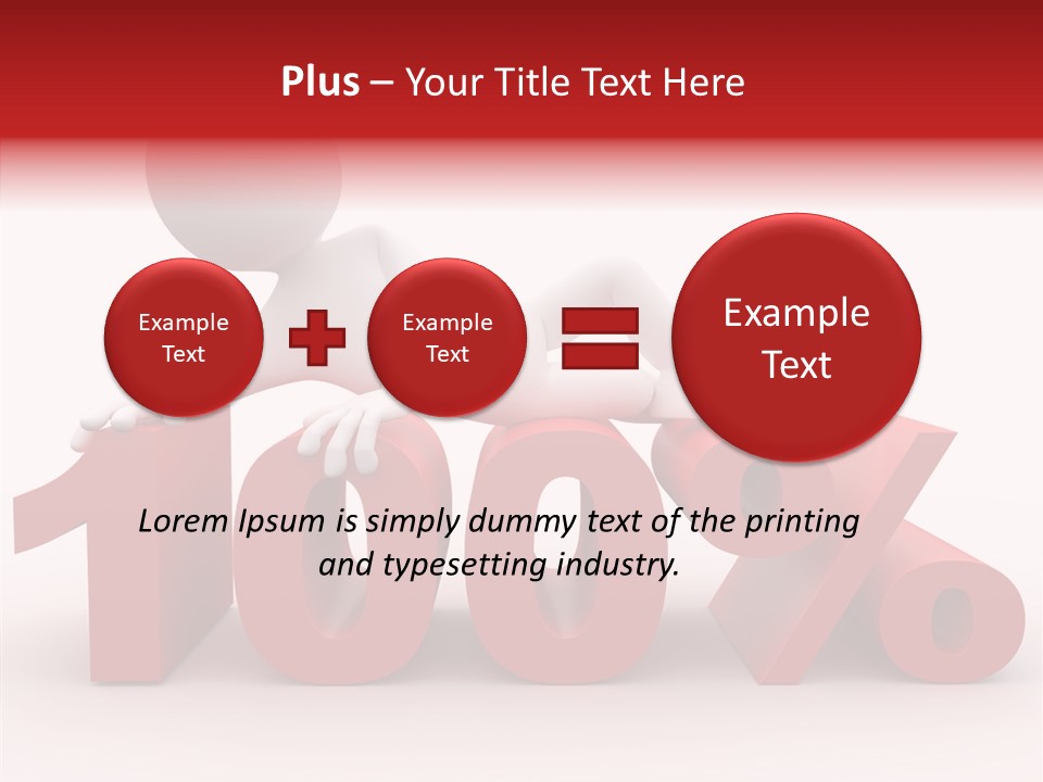 Human Hundred Percentage PowerPoint Template