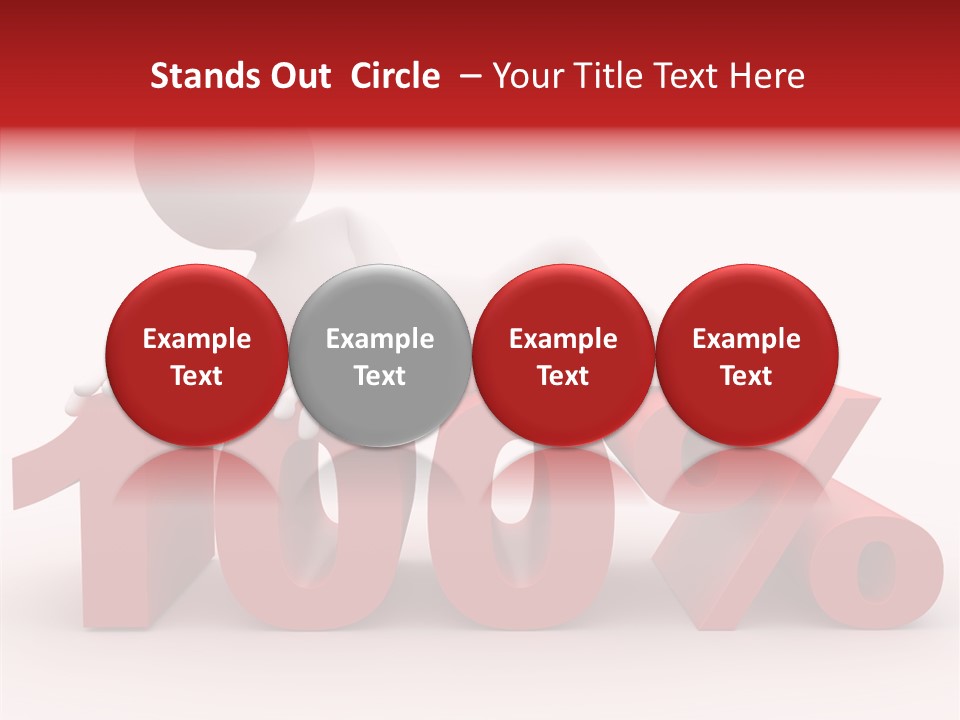 Human Hundred Percentage PowerPoint Template