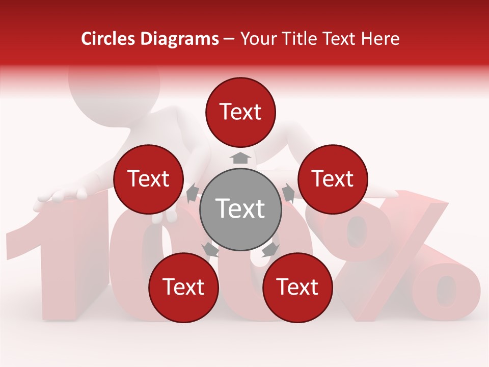 Human Hundred Percentage PowerPoint Template