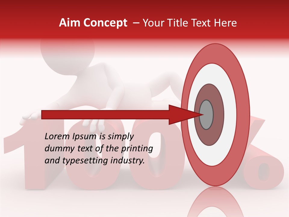 Human Hundred Percentage PowerPoint Template