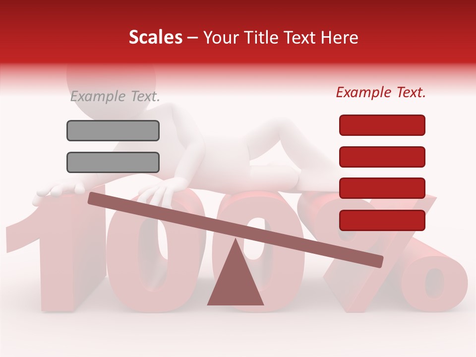 Human Hundred Percentage PowerPoint Template
