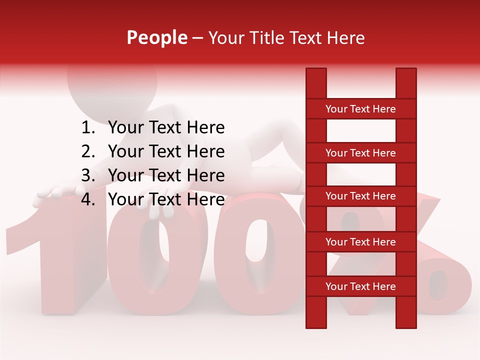 Human Hundred Percentage PowerPoint Template