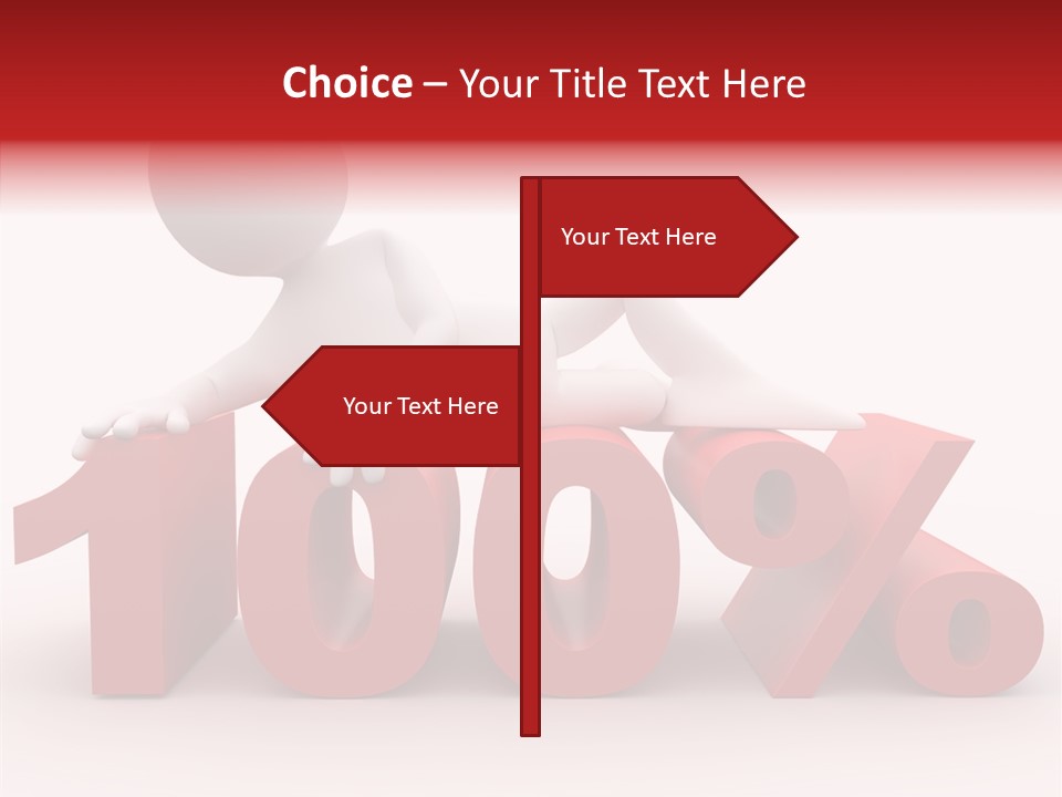 Human Hundred Percentage PowerPoint Template