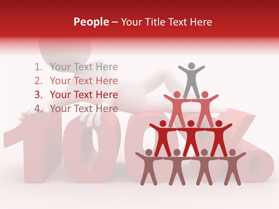 Human Hundred Percentage PowerPoint Template