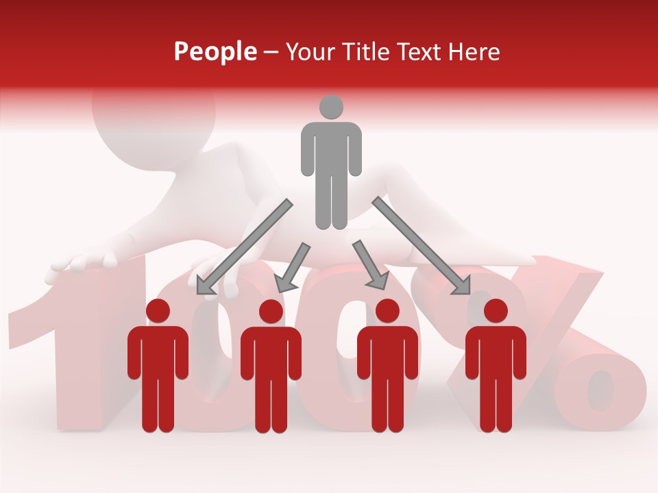 Human Hundred Percentage PowerPoint Template