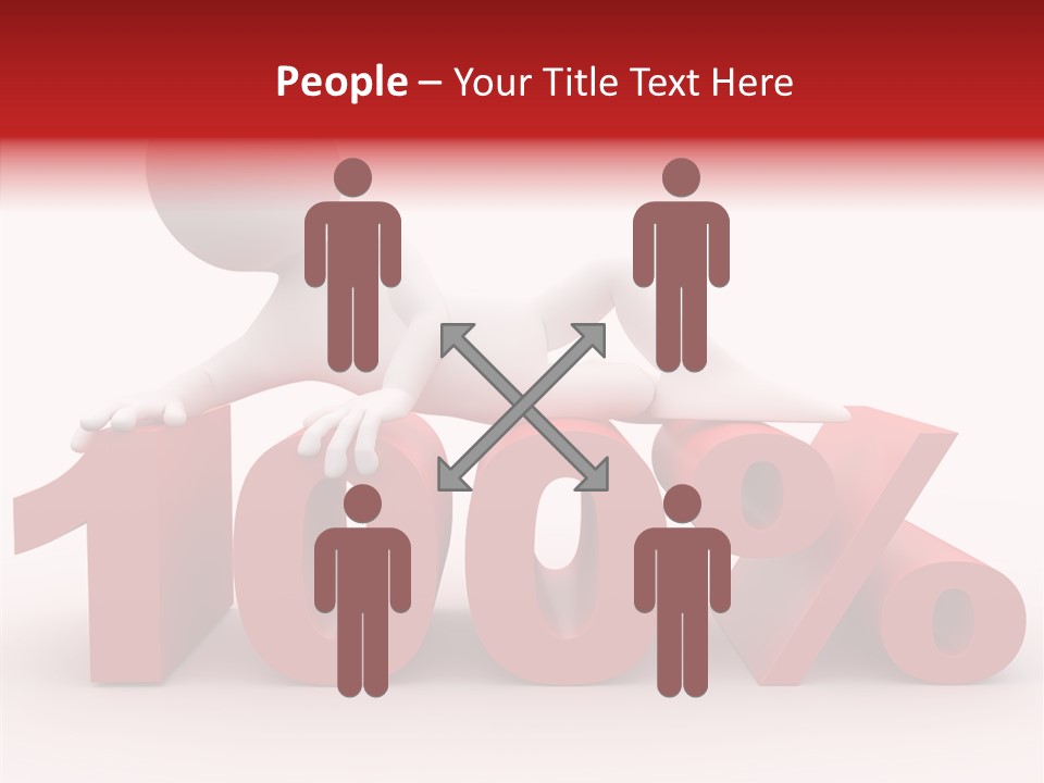 Human Hundred Percentage PowerPoint Template