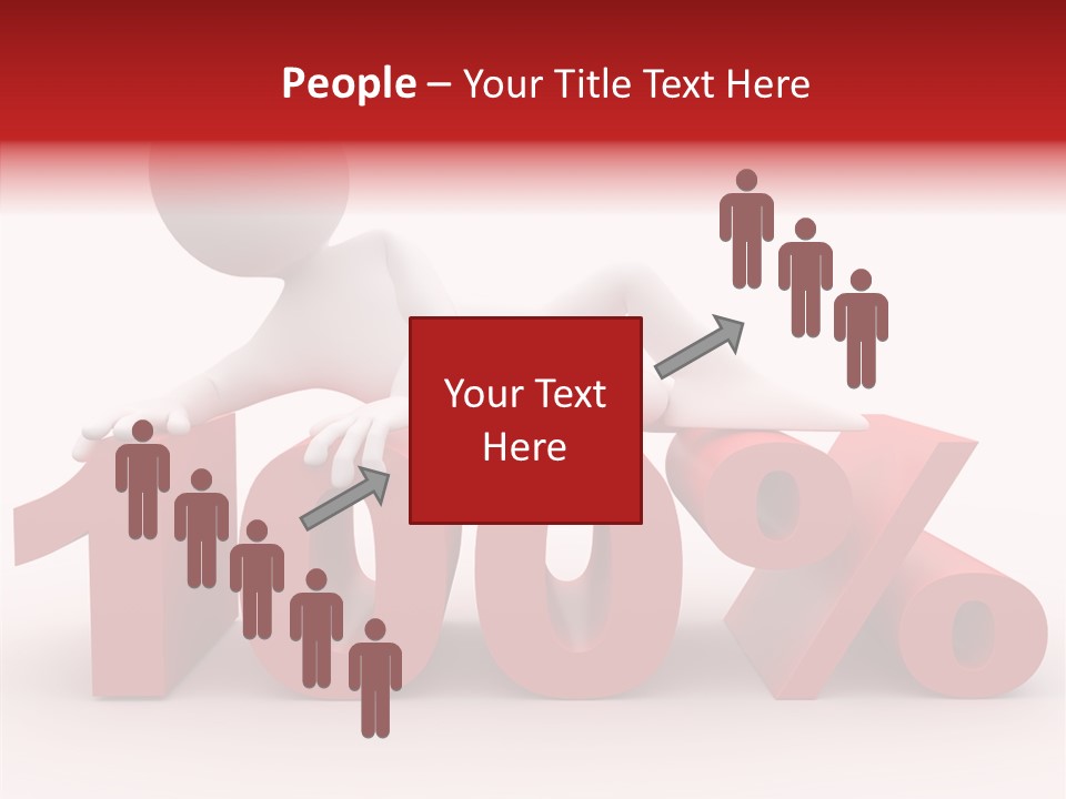 Human Hundred Percentage PowerPoint Template