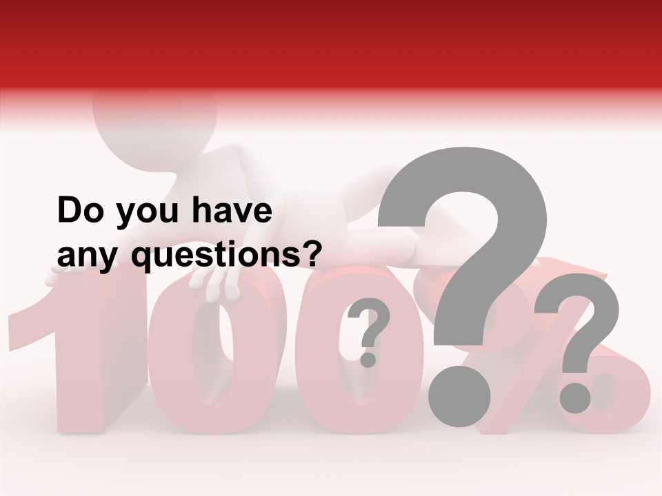 Human Hundred Percentage PowerPoint Template