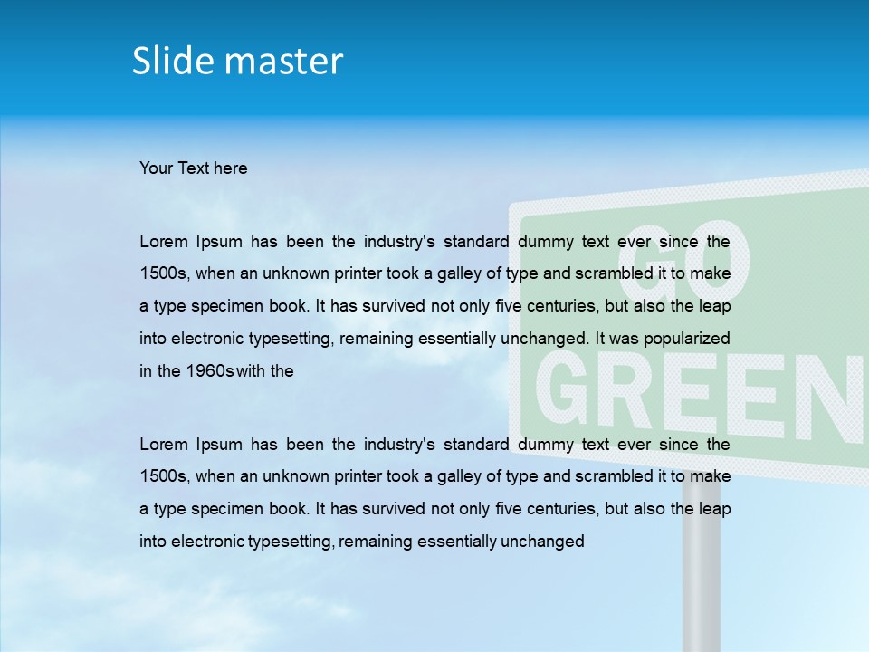 Editorial Encouragement Change PowerPoint Template