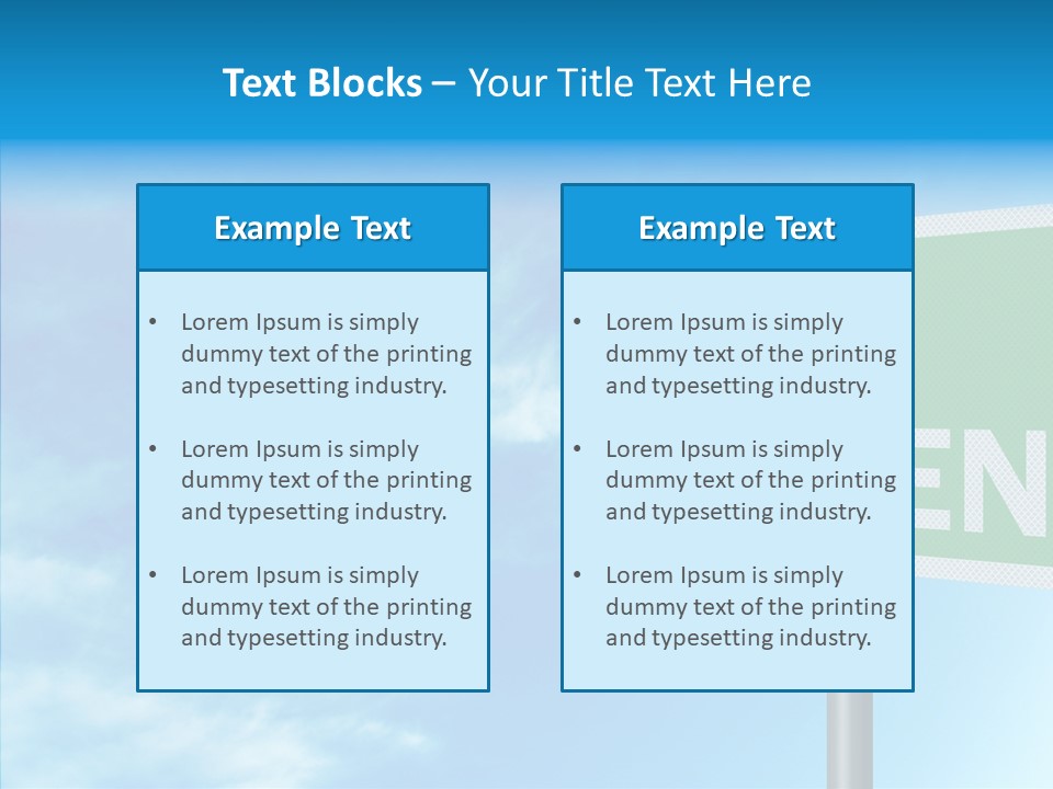Editorial Encouragement Change PowerPoint Template