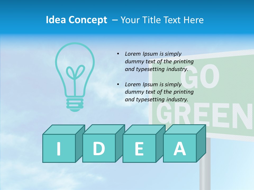 Editorial Encouragement Change PowerPoint Template