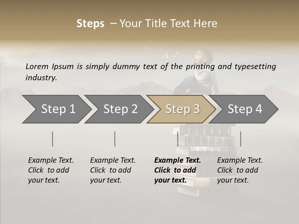 Altitude Speak Sand PowerPoint Template