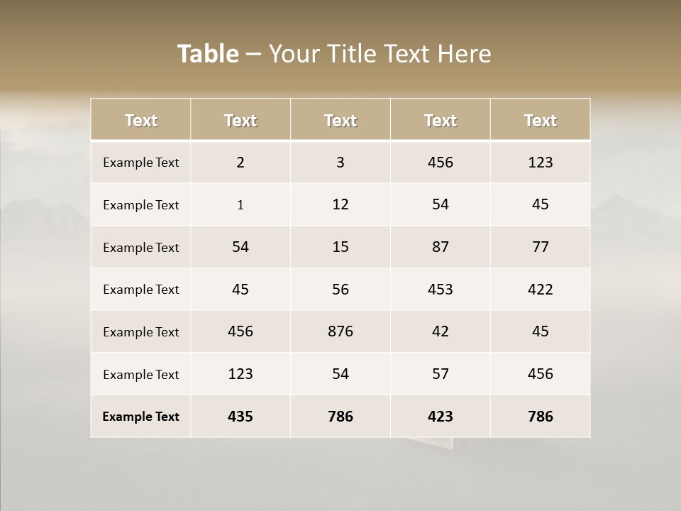 Altitude Speak Sand PowerPoint Template