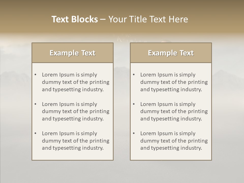 Altitude Speak Sand PowerPoint Template