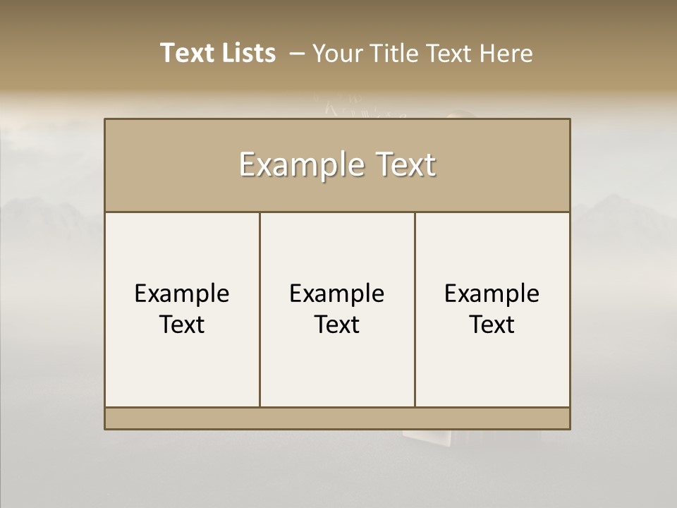 Altitude Speak Sand PowerPoint Template