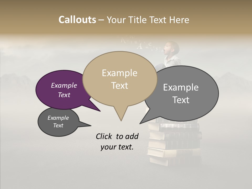 Altitude Speak Sand PowerPoint Template