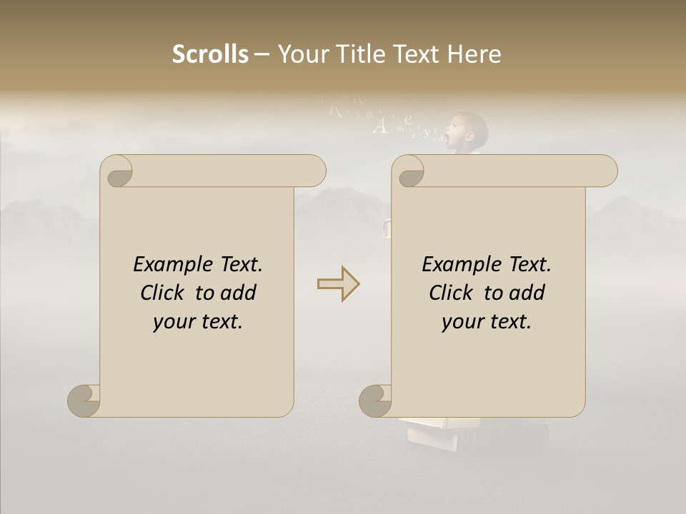Altitude Speak Sand PowerPoint Template