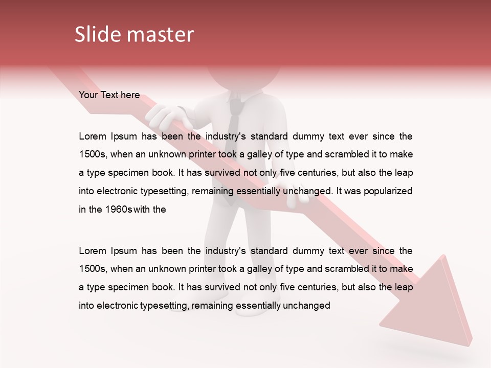 Arrow Crisis Choice PowerPoint Template