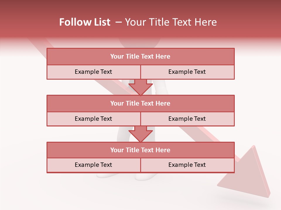 Arrow Crisis Choice PowerPoint Template