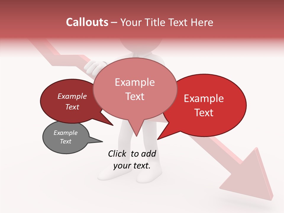 Arrow Crisis Choice PowerPoint Template