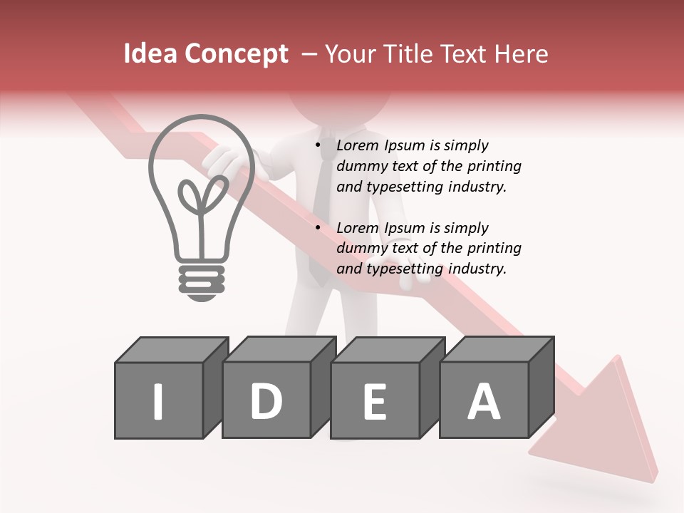 Arrow Crisis Choice PowerPoint Template
