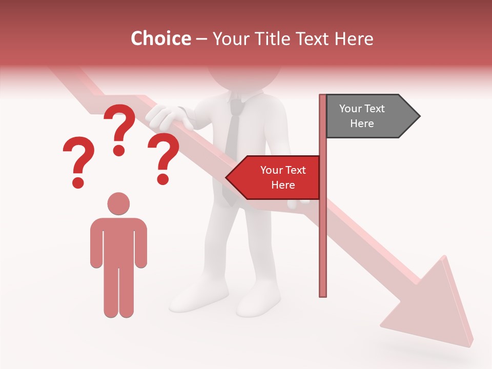 Arrow Crisis Choice PowerPoint Template