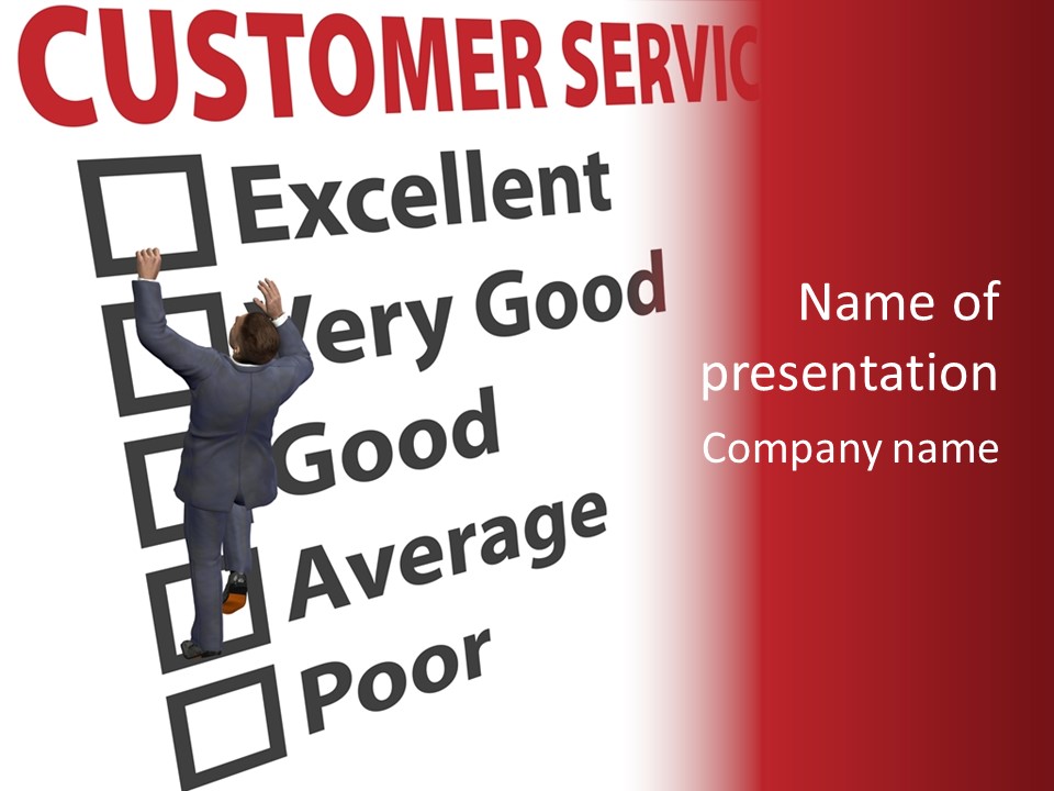 Man Service Poor PowerPoint Template