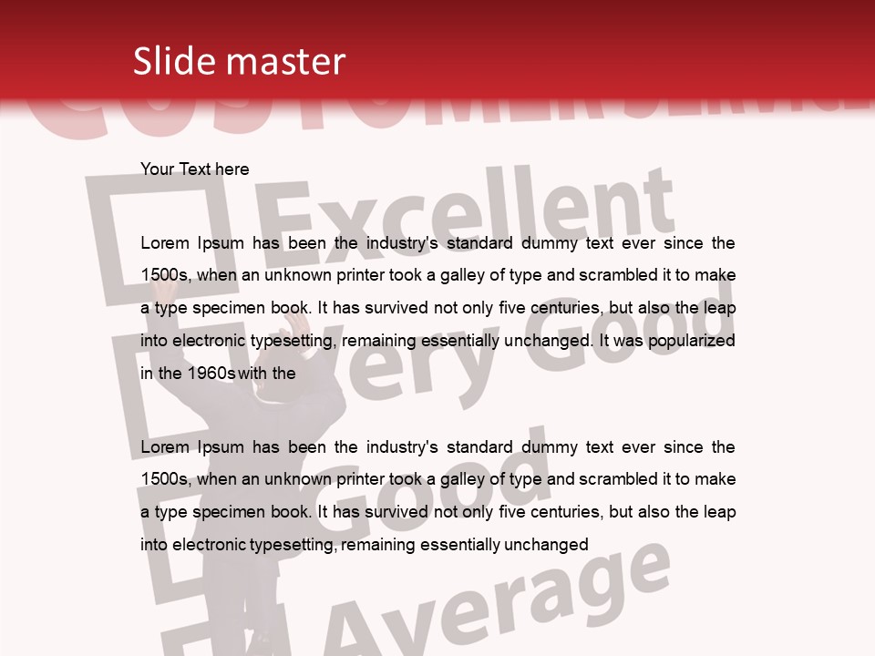 Man Service Poor PowerPoint Template