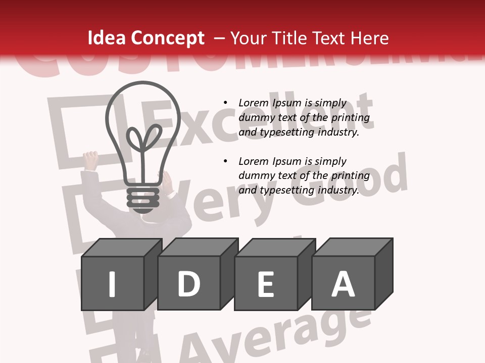 Man Service Poor PowerPoint Template