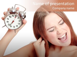 Loud Woman Sad PowerPoint Template