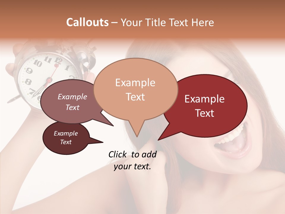 Loud Woman Sad PowerPoint Template