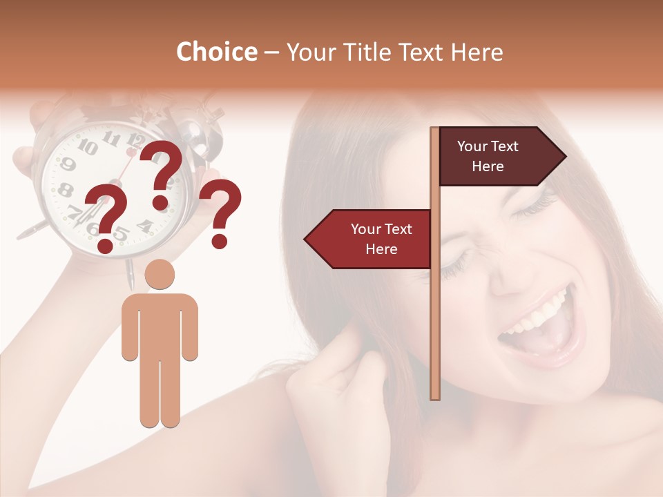 Loud Woman Sad PowerPoint Template