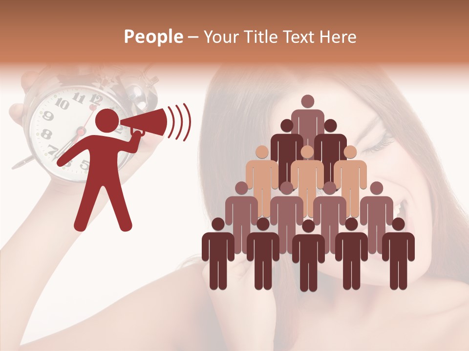 Loud Woman Sad PowerPoint Template