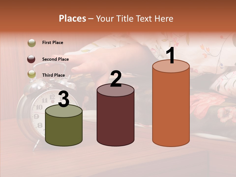 Clock Morning Arm PowerPoint Template