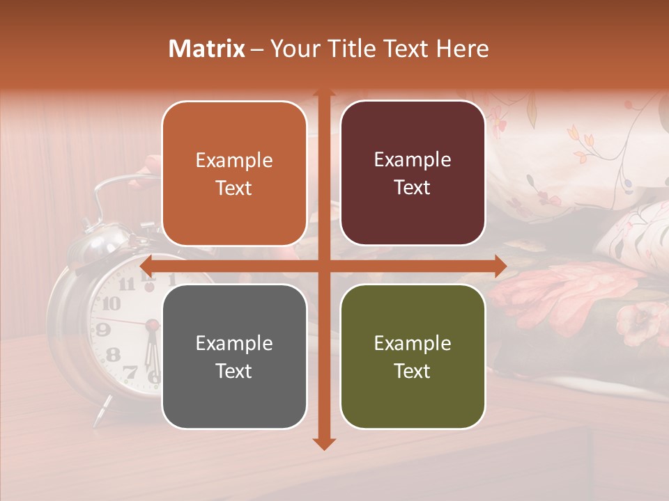 Clock Morning Arm PowerPoint Template