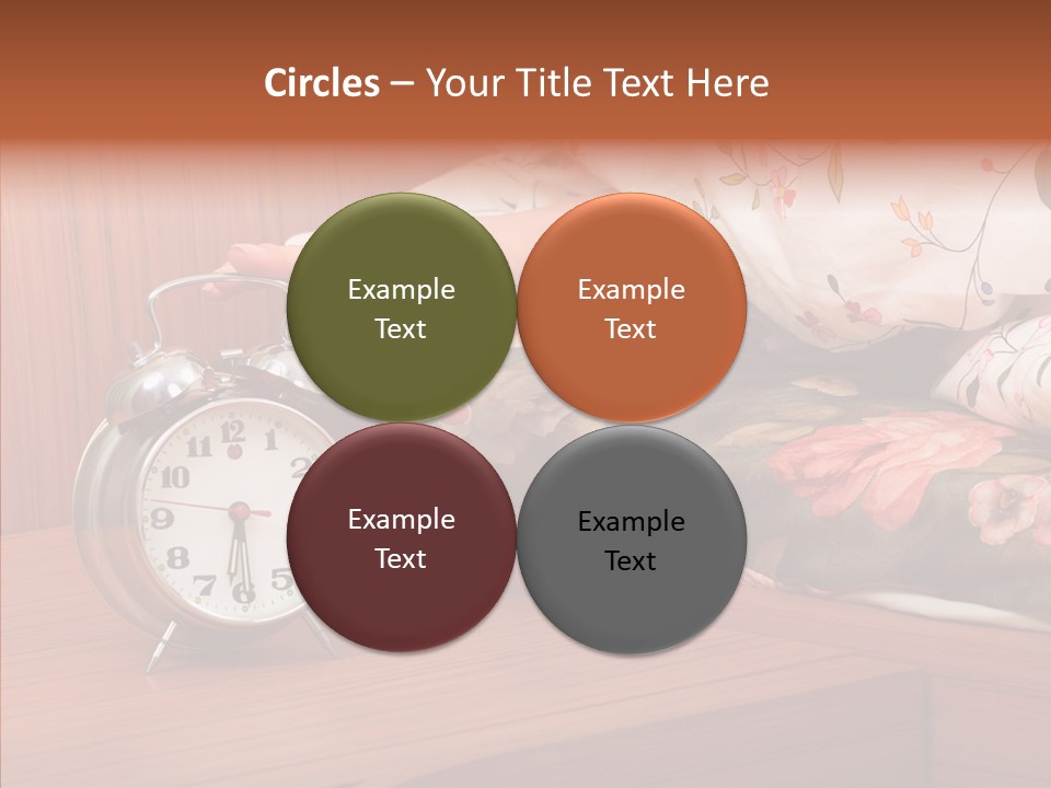 Clock Morning Arm PowerPoint Template