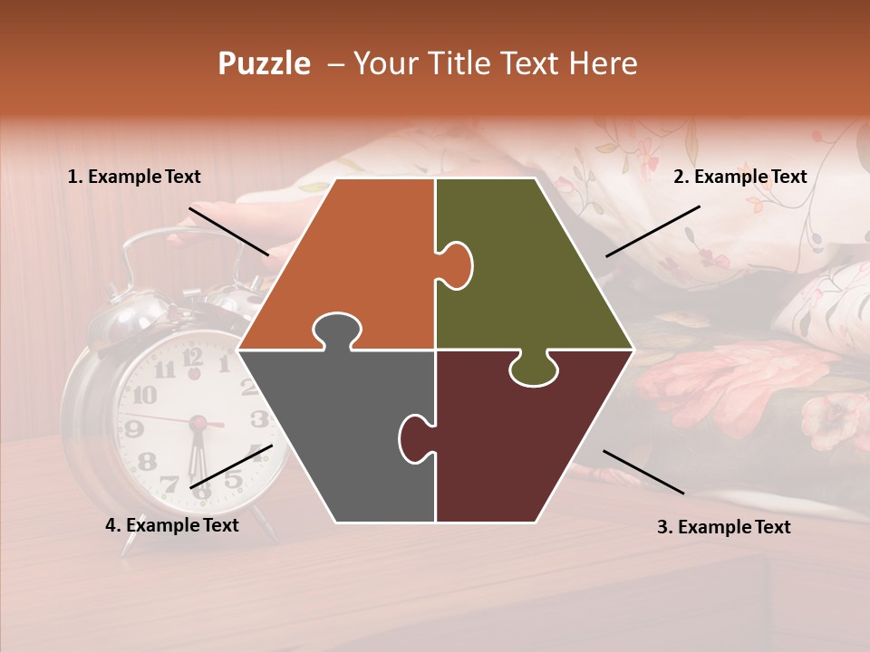 Clock Morning Arm PowerPoint Template