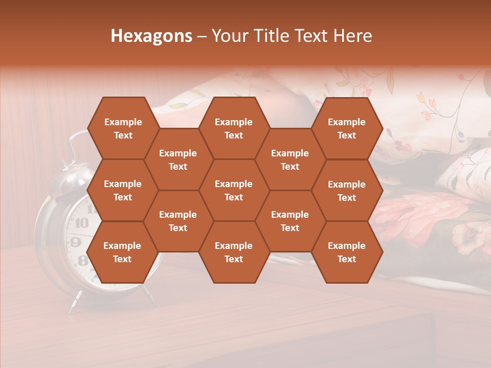 Clock Morning Arm PowerPoint Template